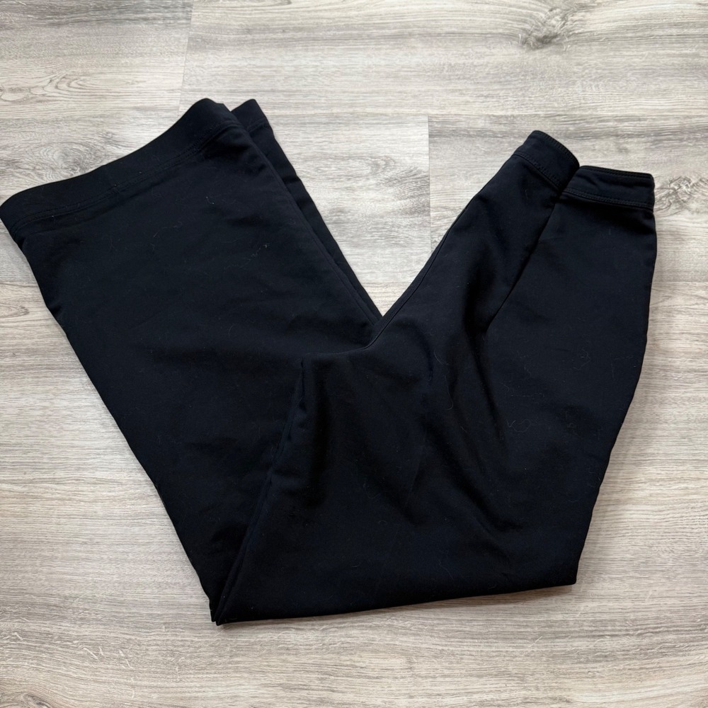 Lisa Rinna Collection Black Wide Leg Sailor Button Pants Womens Size 6